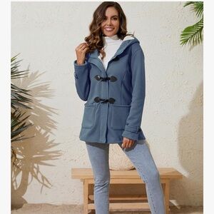 LAST CHANCE  to get this Stylish Blue Toggle Coat before I donate